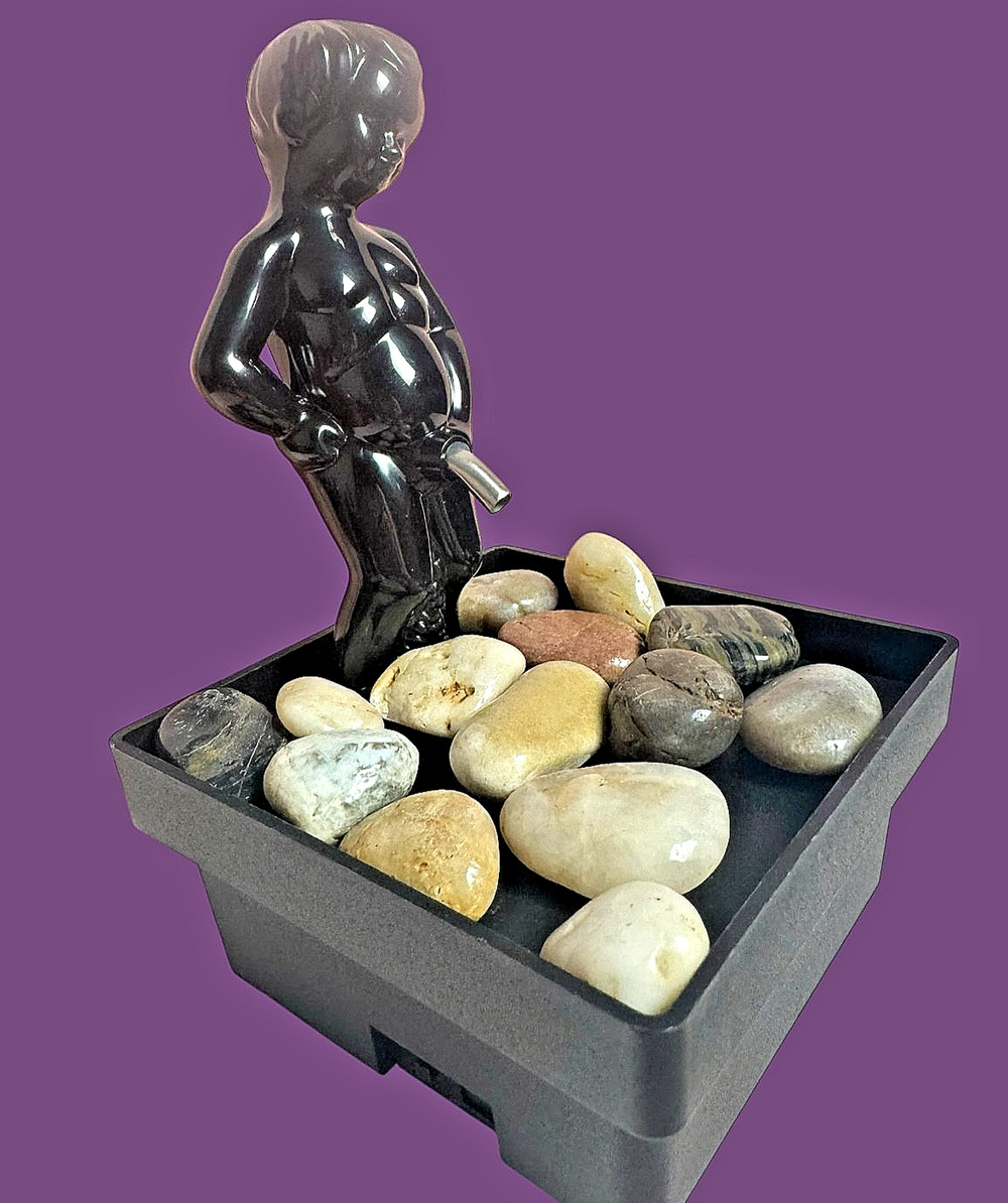 Water Fountain Light Pee Boy Home Decor Gag Gift New In Box White Elephant Gift